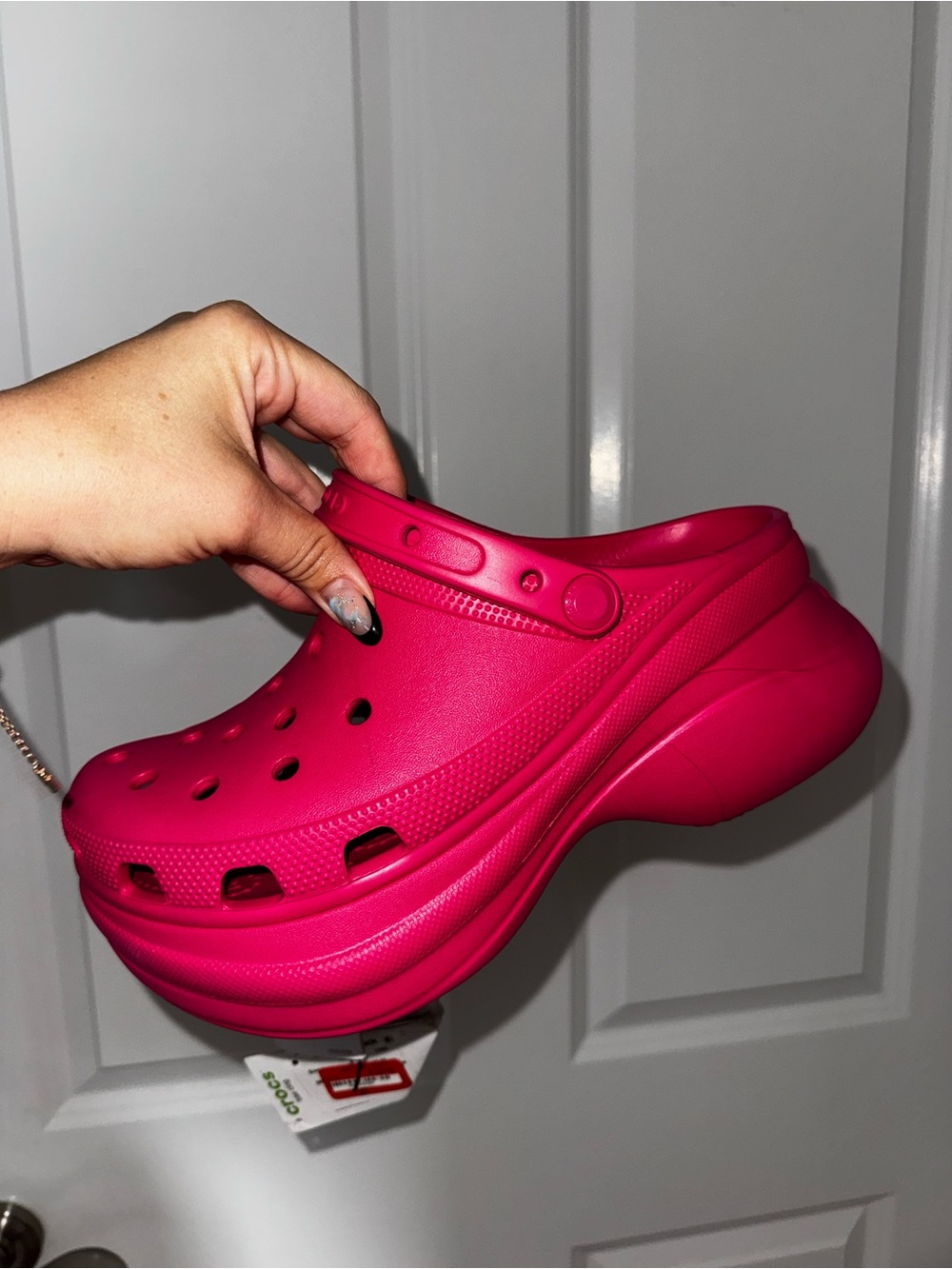 CROCS Women's Clog Sole in Bright Pink 9